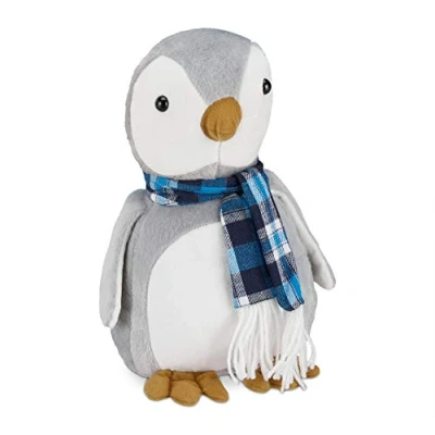 Afbeelding van Relaxdays deurstopper pinguin dieren deurstop deurbuffer zacht losstaand binnen