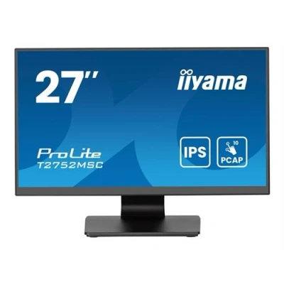 Image de iiyama ProLite T2752MSC B1AG Écran LED 27&quot; écran tactile 1920 x 1080 Full HD (1080p) @ 60 Hz IPS 400 cd/m² 1000:1 5 ms HDMI, DisplayPort haut parleurs noir, mat