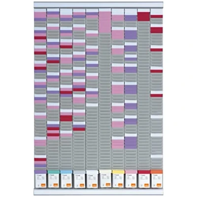 Afbeelding van Kaartplanner 10 kolom 54 sleuven 64x96 cm