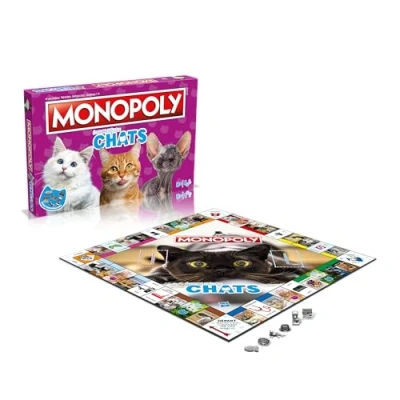Afbeelding van Winning Moves MONOPOLY CHATS gezelschapsspel bordspel Franse versie
