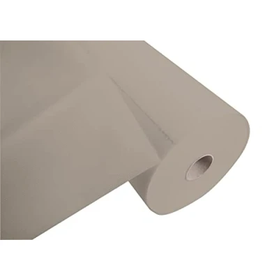 Image de Pro Nappe Réf R732454I tête à jetable en non tissé spunbond Carton de 4 rouleaux 24 M long X 0,4 large prédécoupé tous les 1,20 Représente 20 têtes Couleur grège