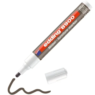 Afbeelding van Viltstift edding 8900 meubel rond 1.5 2mm antiek notenhout blister à 1 stuk