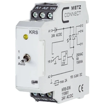 Afbeelding van Metz Connect 110661 Drempelwaardeschakelaar 24, 24 V/AC, V/DC (max) 1x wisselcontact 1 stuk(s)