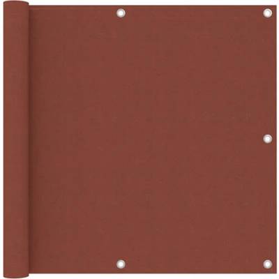 Afbeelding van Balkonscherm 90x500 cm oxford stof terracotta