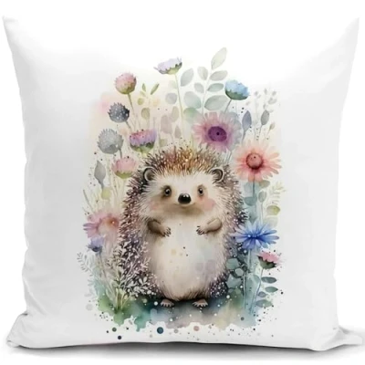 Afbeelding van HUASHUZI Egel kussensloop, cadeau voor vrouwen, woondecoratie woonkamer, bank, 45 x cm