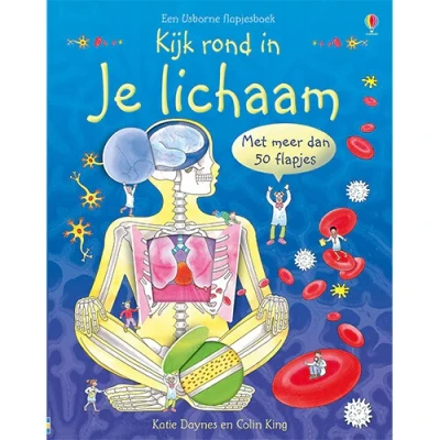 Afbeelding van Uitgeverij usborne flapjesboek kijk rond in je lichaam
