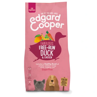 Afbeelding van Edgard&amp;Cooper Free Run Duck Puppy Eend&amp;Kip&amp;Banaan Hondenvoer 7 kg Graanvrij