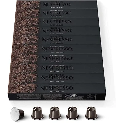 Afbeelding van NESPRESSO Ispirazione Roma Original Medium roostering Compatibel met originele capsulemachines 100 stuks koffiecapsules