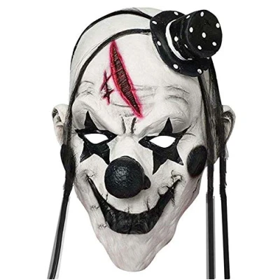 Afbeelding van Halloween clown masker griezelig latex masker; huis van 1000 lichaam kostuum