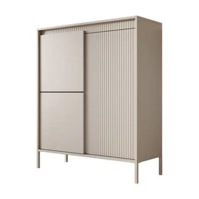 Afbeelding van Meubella Dressoir Saran Beige Hoog