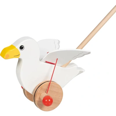 Afbeelding van Goki Push along seagull Jonas H= 19 cm