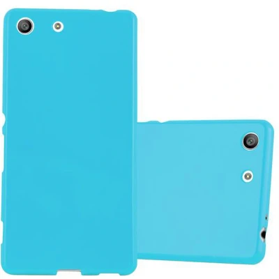 Afbeelding van Cadorabo Hoesje geschikt voor Sony Xperia M5 in JELLY LICHT BLAUW Beschermhoes gemaakt van flexibel TPU silicone Case Cover