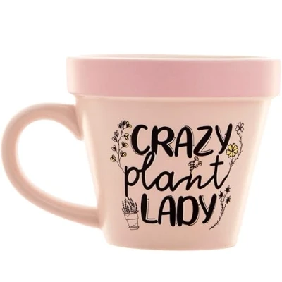 Afbeelding van Boxer Gifts Crazy Plant Lady nieuwigheid bloempot mok perfect cadeau voor haar