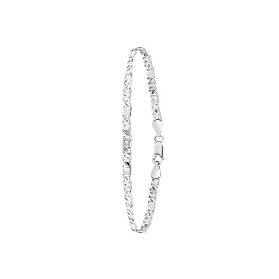 Afbeelding van Lucardi Zilveren Armband Gourmetschakel silvercoloured, Heren, Maat: 19cm, Silver coloured