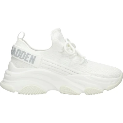 Afbeelding van Steve Madden Protege Sneakers laag, Dames, Maat: 39, White Textiel
