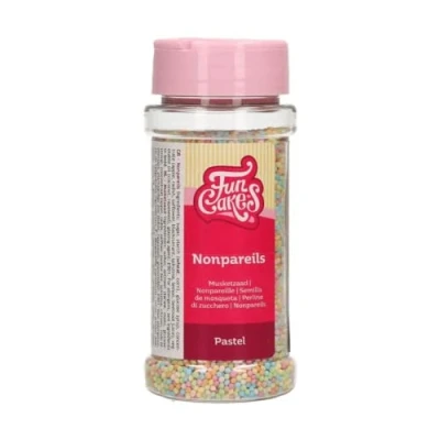 Afbeelding van FunCakes Suikerdecoratie Musketzaad Pastel 80g Eetbare Taartdecoratie