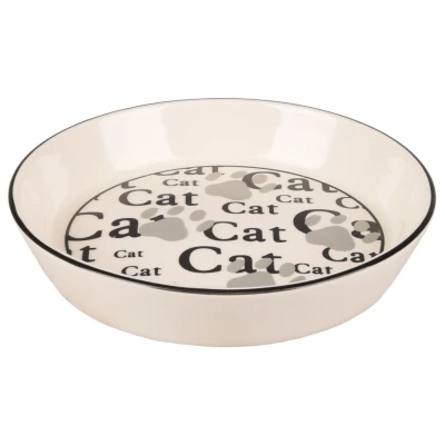 Afbeelding van Flamingo Eet En Drinkbak Cathy Kattenvoerbak 15.5x15.5x2.6 cm Wit