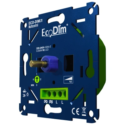 Afbeelding van EcoDim led wisseldimmer 0 250W, ECO DIM.11, inbouw, kleine inbouwdiepte, voor wisselschakeling met &gt;2 dimmers
