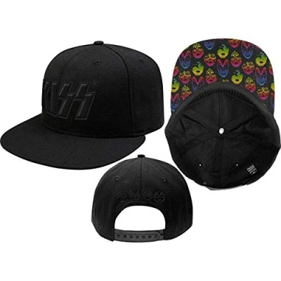 Afbeelding van Kiss Neon Faces Snapback Pet Zwart