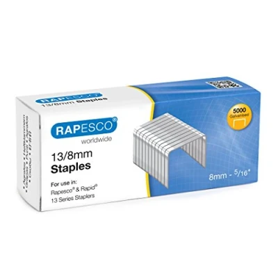 Afbeelding van Rapesco S13080Z3 nietjes, verzinkt, 13/8 mm, 5000 stuks
