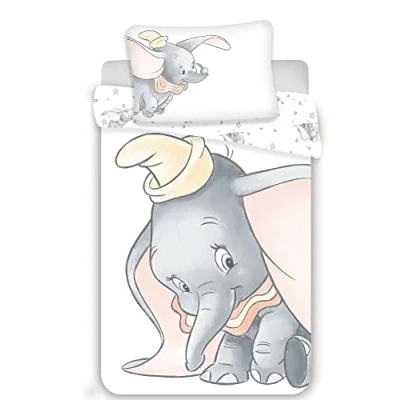 Afbeelding van Disney Dumbo BABY Dekbedovertrek 135 x 100 + 40 60 cm Katoen