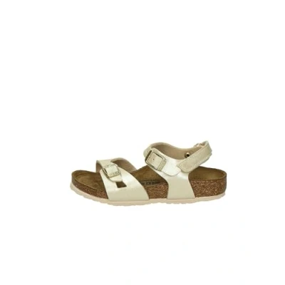 Afbeelding van BIRKENSTOCK RIO AS KIDS 1029570 25/34 sierlijke meisjessandalen wit beige met klittenbandsluiting 29
