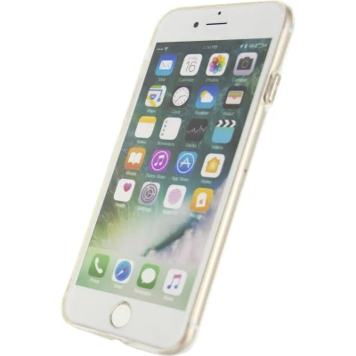 Afbeelding van Mobilize Deluxe Gelly Case Apple iPhone 7/8/SE (2020/2022) Clear Gold Button