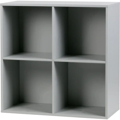 Afbeelding van vtwonen Lower Case Modulaire Wandkast 4 Vakken Open Betongrijs