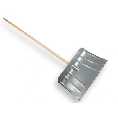 Afbeelding van Sneeuwschuiver gebogen verzinkt 45 x 29 cm met steel en klembeugel