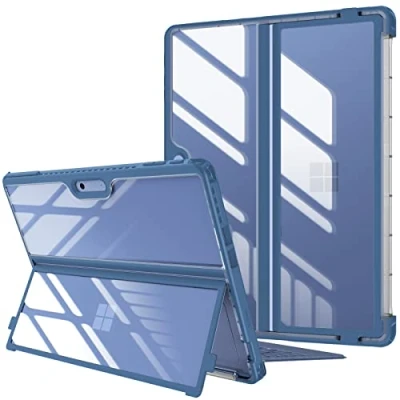 Afbeelding van Fintie Beschermhoes voor Microsoft Surface Pro 11/Pro 10 (2024)/Pro 9/Pro 9 5G (2022) 13 inch, hard, schokbestendig, met originele standaard, compatibel type cover, marineblauw