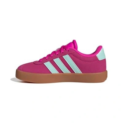 Afbeelding van adidas Vl Court 3.0 Kids Sneakers, uniseks, kinderen, Shock Pink Semi Flash Aqua Lucid Lemon