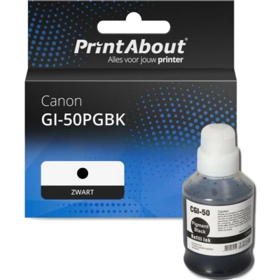 Afbeelding van Huismerk Canon GI 50PGBK Inktcartridge Zwart Hoge capaciteit