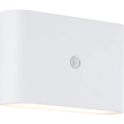 Afbeelding van Brilliant Xino Oplaadbare magnetische wandlamp op accu draadloos met bewegingssensor IP44 LED 4W 300 Lumen 3000K batterijen indicator Wit