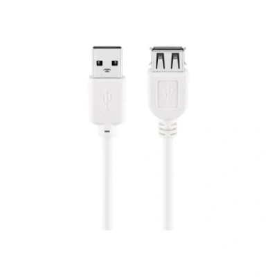 Afbeelding van Goobay USB naar verlengkabel USB2.0 tot 2A / wit 3 meter