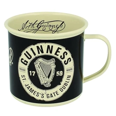 Afbeelding van Guinness emaille mok met Trademark logo