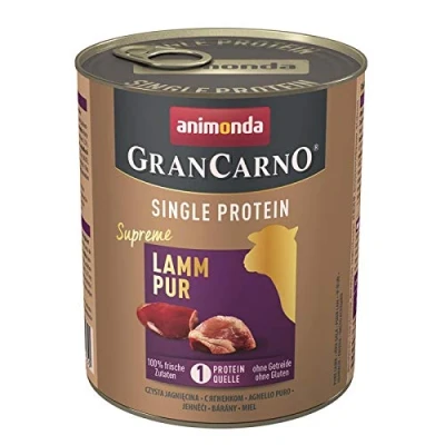 Afbeelding van 24x800g Adult Single Protein Supreme animonda GranCarno Lam Puur Hondenvoer nat