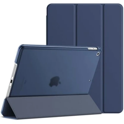 Afbeelding van JETech beschermhoes voor iPad 10,2 inch (model 2021/2020/2019, 9e / 8e 7e generatie), met automatische sleep/wake (marineblauw)
