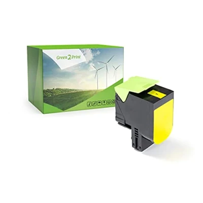 Afbeelding van Green2Print Toner Geel 2300 pagina&#039;s vervangt Lexmark 71B0040, 71B20Y0 compatibel met CX317DN, CX417DE, CX517DE, CS317DN, CS417DN, CS517DE