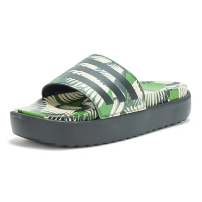 Afbeelding van adidas Adilette Platform teenslippers voor dames, Crew Green Black