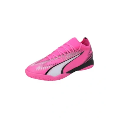 Afbeelding van Puma Ultra Match IT Zaalvoetbalschoenen, Heren, Maat: 44, Pink/white/black Textiel/ synthetisch