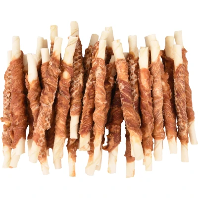 Afbeelding van Hondensnack R&#039;Hide Duck Wrapped Stick 7/8 mm x 12 cm 30 stuks