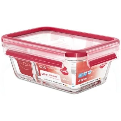 Afbeelding van Emsa N1040700 Voorraaddoos 0,8 Liter Rood