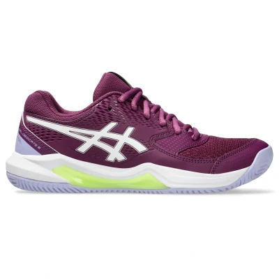 Afbeelding van Asics Geldedicate 8 Padelschoenen, Dames, Maat: 38, Deep mauve/white Textiel/ synthetisch
