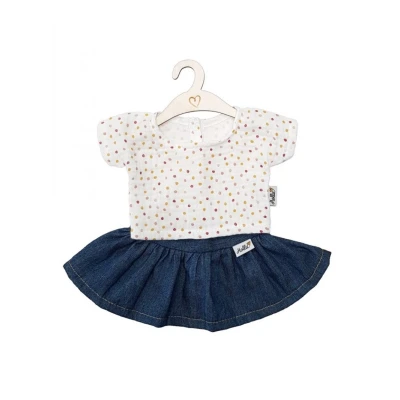 Afbeelding van Hollie Poppenrok en shirt jeans sweet dots