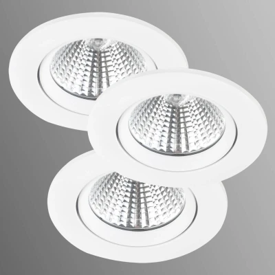 Afbeelding van LED plafondinbouwspot Freemont 2.700K per 3, wit