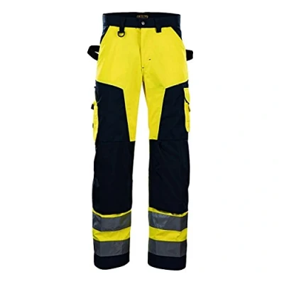 Afbeelding van Blaklader Werkbroek High Vis zonder spijkerzakken 1566 1811 Geel/Zwart D128