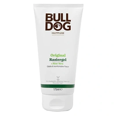 Afbeelding van BULLDOG Natte scheerbeurt voor mannen, originele scheercrème, een gladde en grondige scheerbeurt, 175 ml