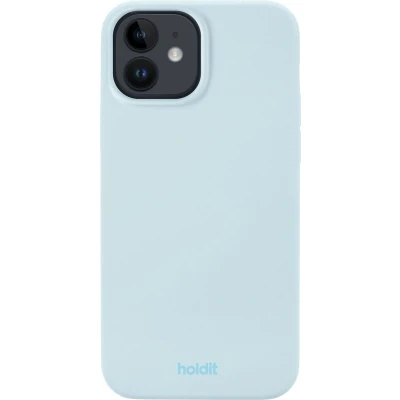 Afbeelding van Holdit Hoesje Geschikt voor iPhone 12 / Pro Siliconen Silicone Case lichtblauw