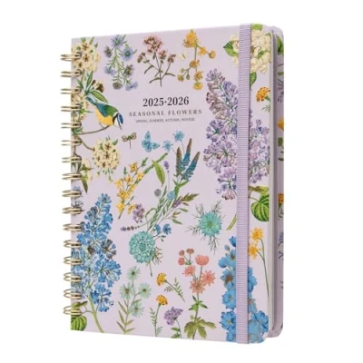 Afbeelding van Kokonote Weekplanner 2025 2026 Bloemen Schoolagenda 2024 Middelbare School of Student, Weekly Planner
