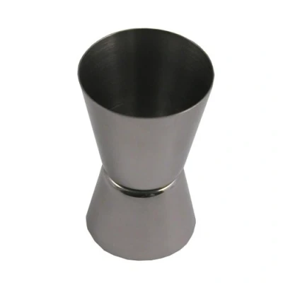 Afbeelding van Metaltex Maatbeker Dubbel 20/40 Ml 4,2 X 7 Cm Rvs Zilver